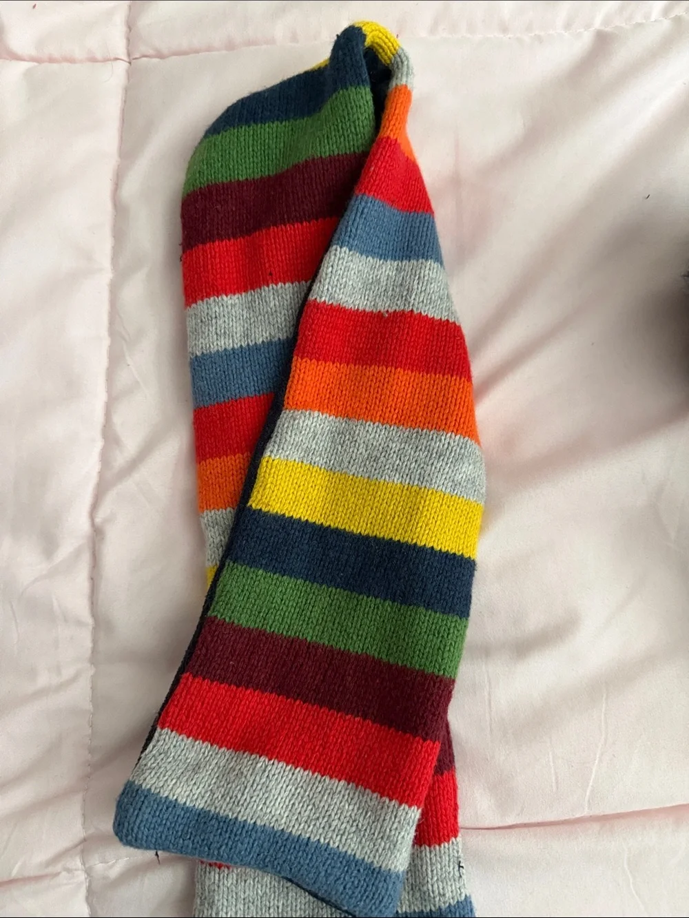 GAP Kids Multicolor Striped Pom Beanie and Scarf Set